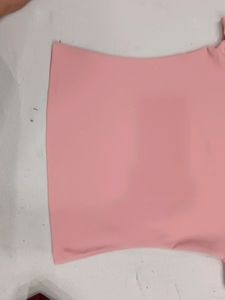 New T Shirt Peach Color For Womens Highneck