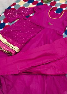 Anarkali In Purple Colour