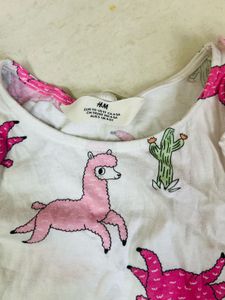 H&M Girls' Graphic Tee And Short