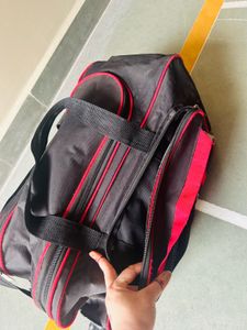 Ranjit Rocky Black &amp; Red Duffle Bag With Wheels
