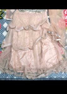 Peach lehnga choli set