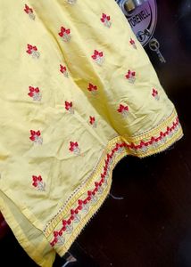 Yellow Sharara Suit With Dupatta 36 Bust