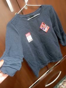 Blue Striped pullover