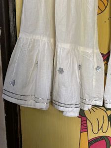 Pink Bandhani Print Kurti With Sharara