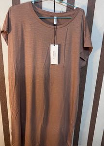 Brown T-Shirt Dress