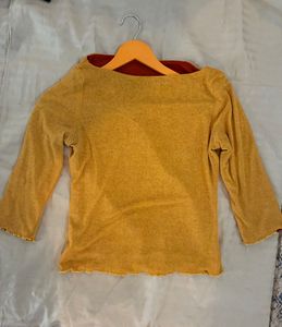 Yellow Long Sleeve Top