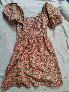 Floral Print Mini Dress