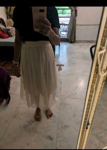 Flowy Cream Skirt