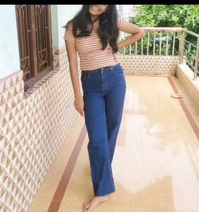 Wide Leg Denim Jeans