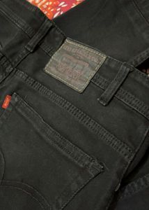 Men's Black Wide Leg