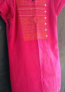 Pink Short Kurti