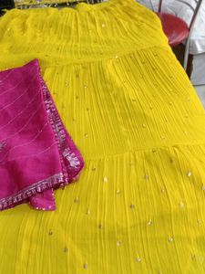 Yellow Embellished Lehenga Choli