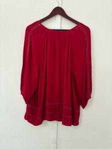 Red Beautiful Blouse