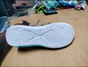 Sporty Grey &amp; Teal Sneakers