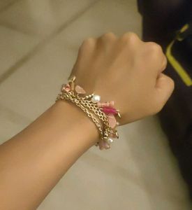 Accessorize Pink Charm Necklace