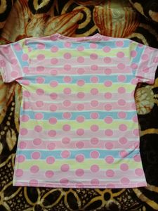 Combo Set Of Cute Unicorn Popit Bag Unicorn Coloured Shirt And Hair Clip