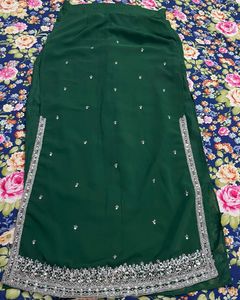 Green Embellished Blouse