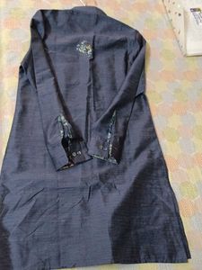 Dark Grey Sherwani Kurta Boys
