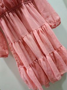 Pink Elastic Korean One Piece