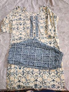Glittery Kurta With Pant Partywear For Women