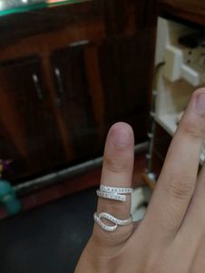 Silve Ring Pure Silver And One Pair Bali