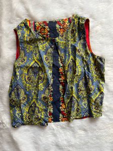 Reversable Boho Chic Paisley Vest