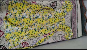 Yellow A-line Dress
