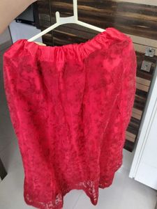 Red Stiched Lahenga