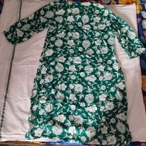 A Floral Green Kurti