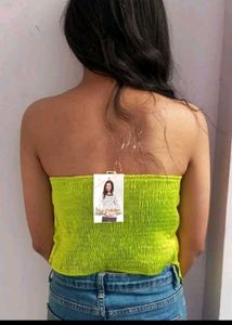 Lime Green Bandeau Top