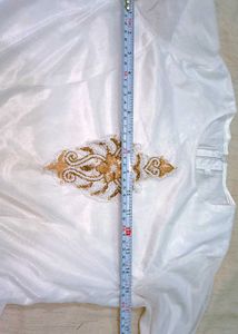 White Gown With Shrug