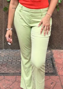 Green Straight Leg Pants