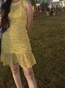 Floral Printed Sleeveless Mini Sheath Dress
