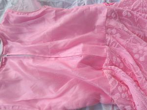 Pink Princess Organza Net Dress