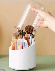 Rotating Makeup Brush Organizer