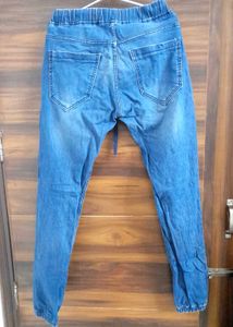 Stylish Blue Denim Joggers