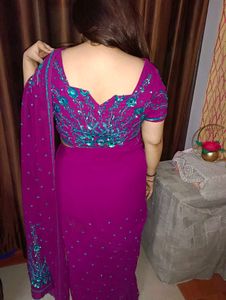 Purple Saree 💜