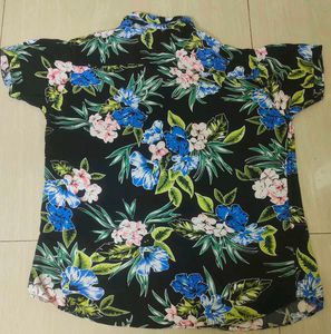 Floral Print Short Sleeve Shirt