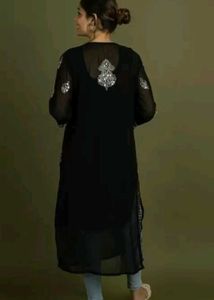 Black Chikankari Suit