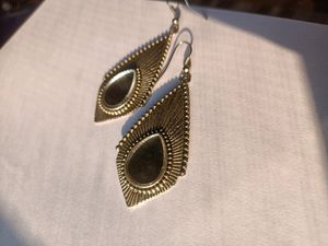 Metallic Oxidised Earrings