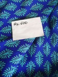 Blue Chiffon Sarree