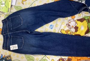 Shein ankle length mid wash distressed jeans