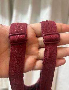 Maroon Sleeveless Top