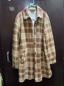 Plaid Woollen Shirt Jacket