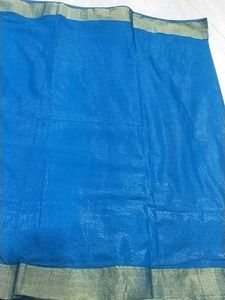 Blue Colour Beautifull Saree