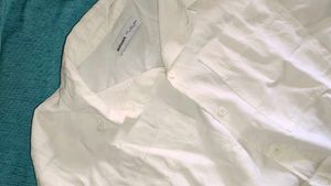 White drop shoulder bershka Shirt