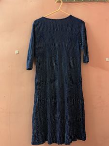 Polka Dot Navy Dress