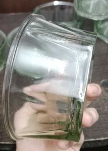 2 Sets Of Heavy Glass Bowl