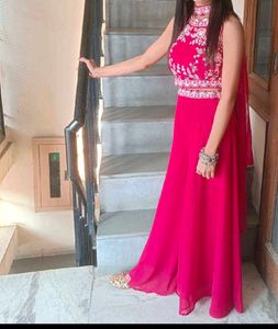 Crop Top Sharara Set