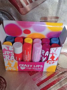 Crazy Lip Balm Color 12 Pcs